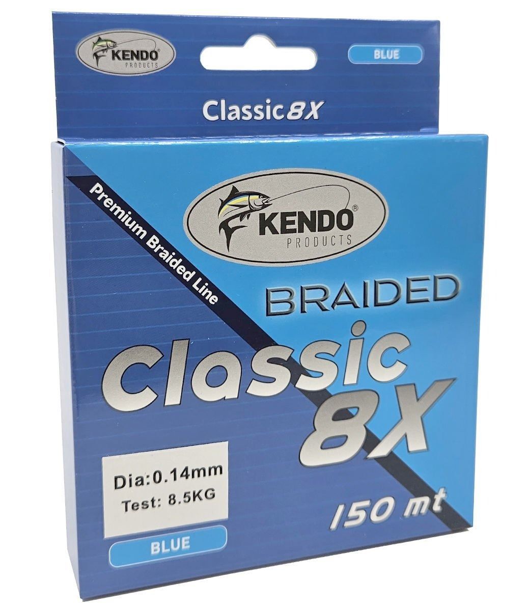 Kendo Classic 8x Örgü İp Olta Misinası Blue 150m