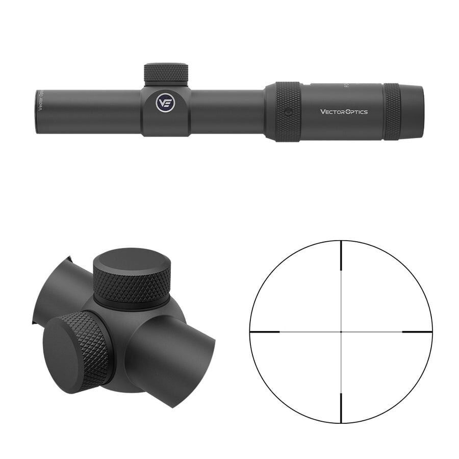 Vector Optics SCOC-28 Forester JR 1-4x24 SFP Tüfek Dürbünü