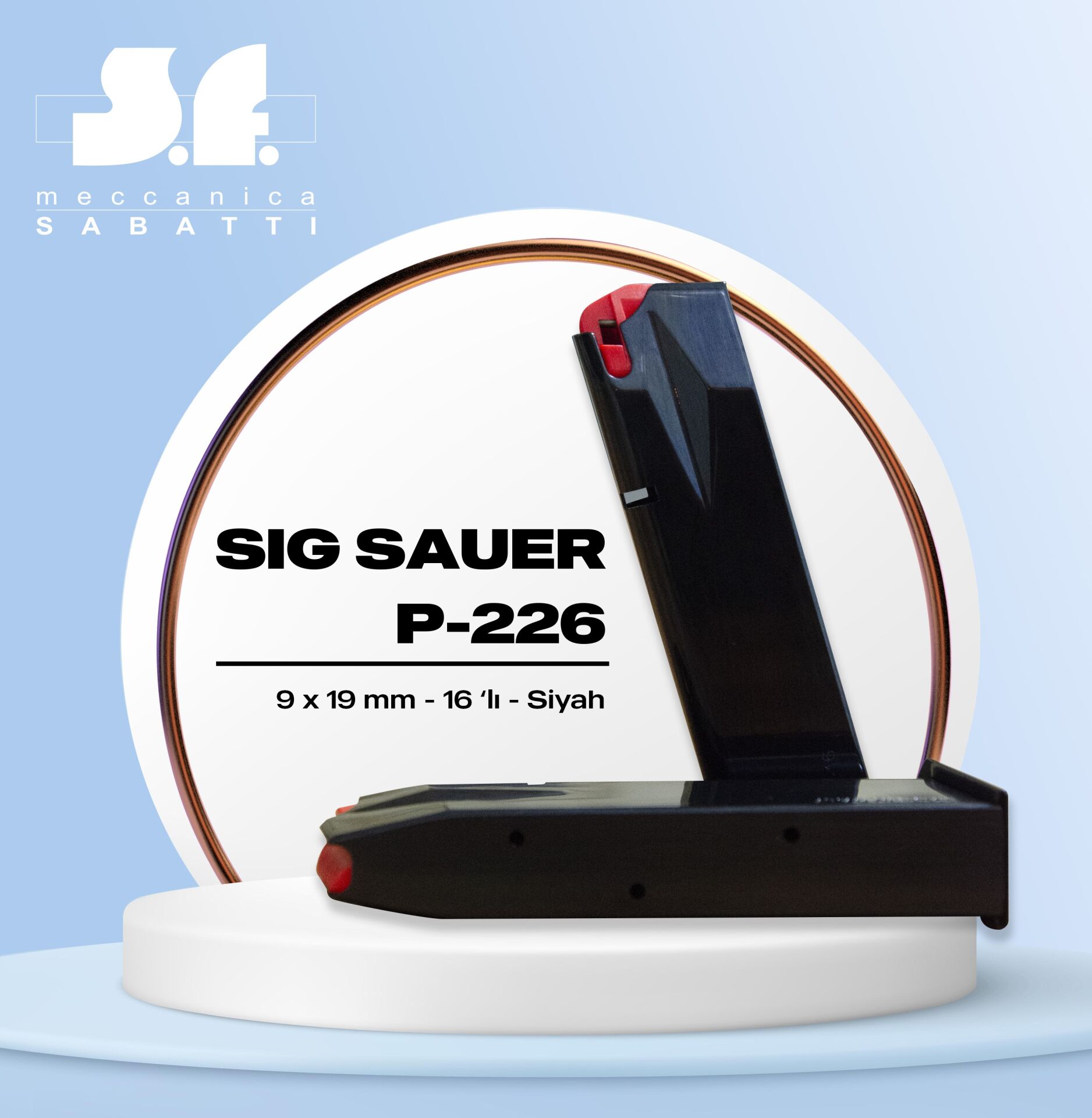 Sabatti Sig Sauer P226 Tabanca Şarjörü 16'lı / Made in italy