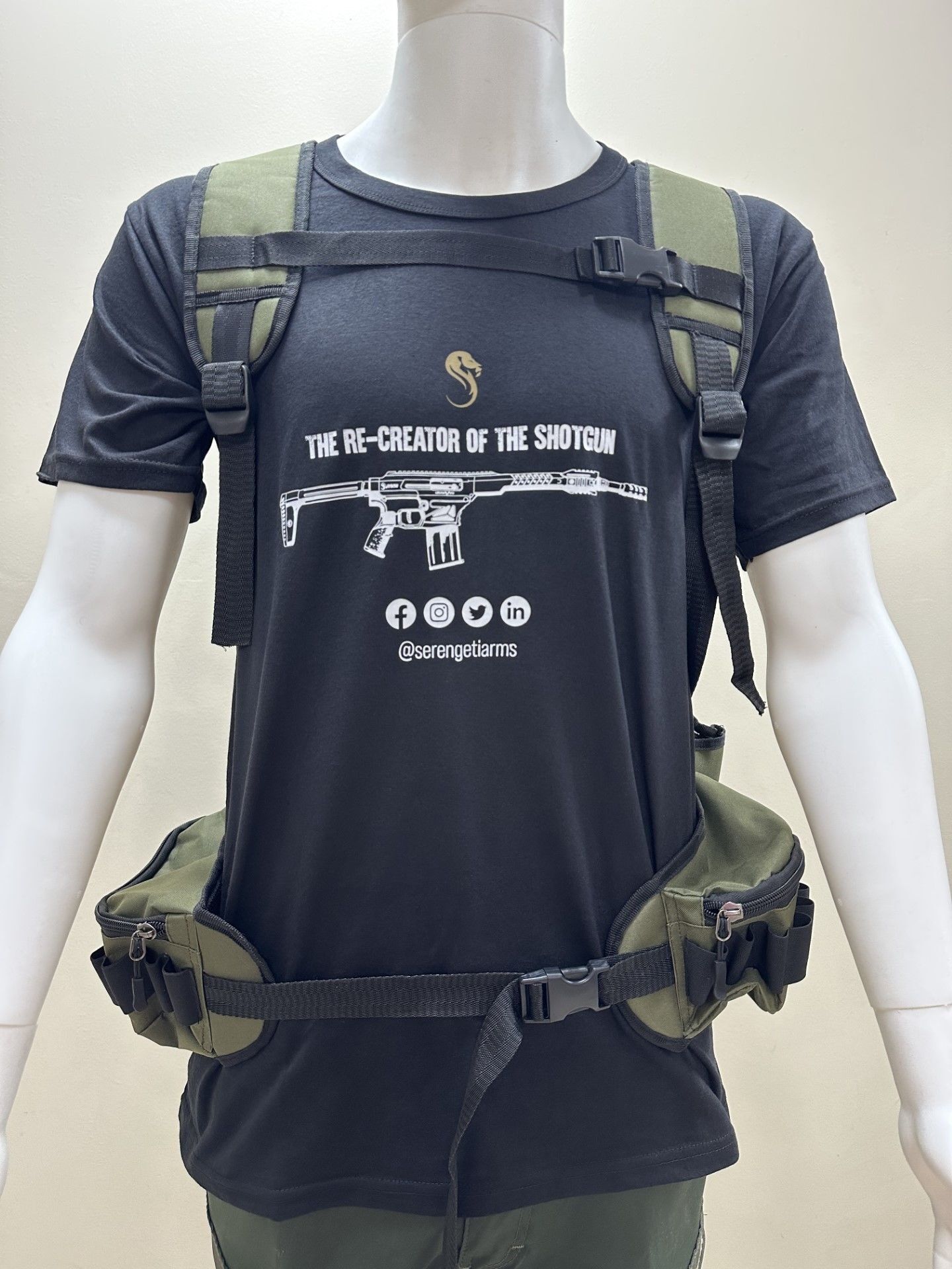 Hunthink HS060 VestPack Haki Çantalı Avcı Yeleği