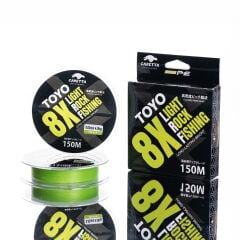 Caretta Toyo Green 8X Light Rock Fishing 150 mt İp Misina