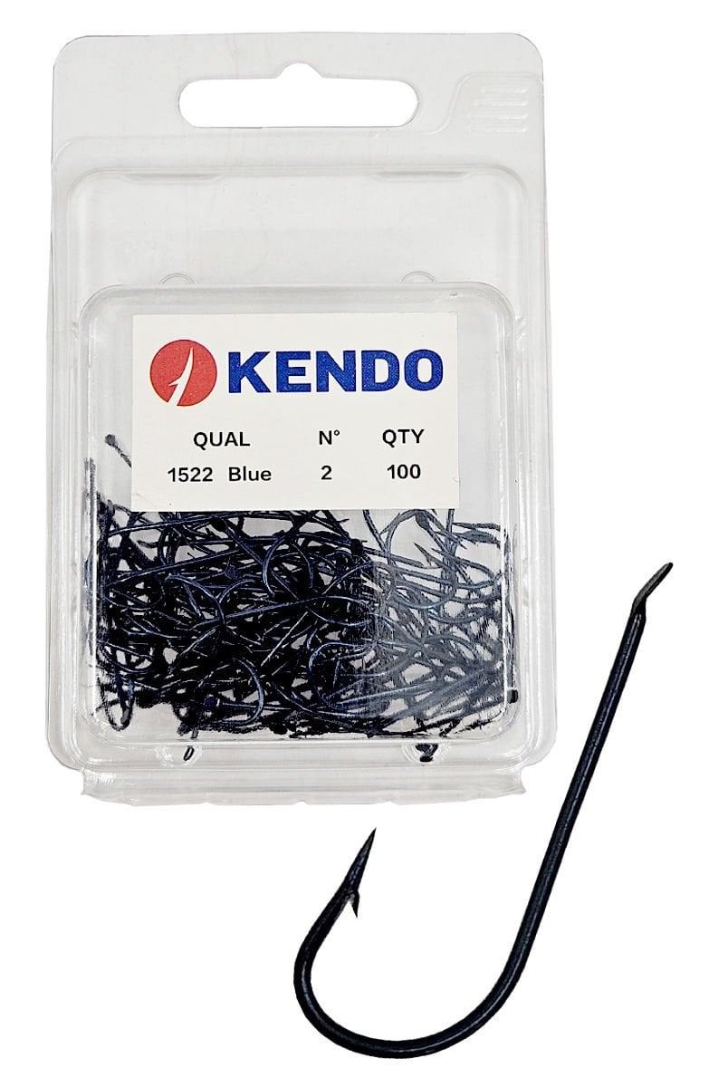 Kendo (1522) 100 Adet Siyah Çapraz Olta İğnesi