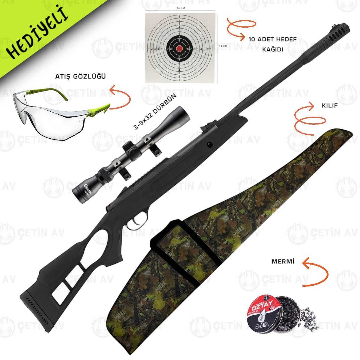 Hatsan Turcar Air Tact PD Havalı Tüfek 5.5mm (Platinum Paket)