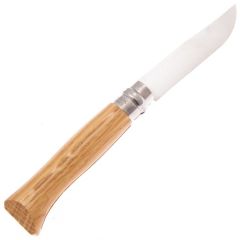 Opinel Meşe Saplı Dağ Keçisi Desenli Paslanmaz Çelik Çakı Inox No 8