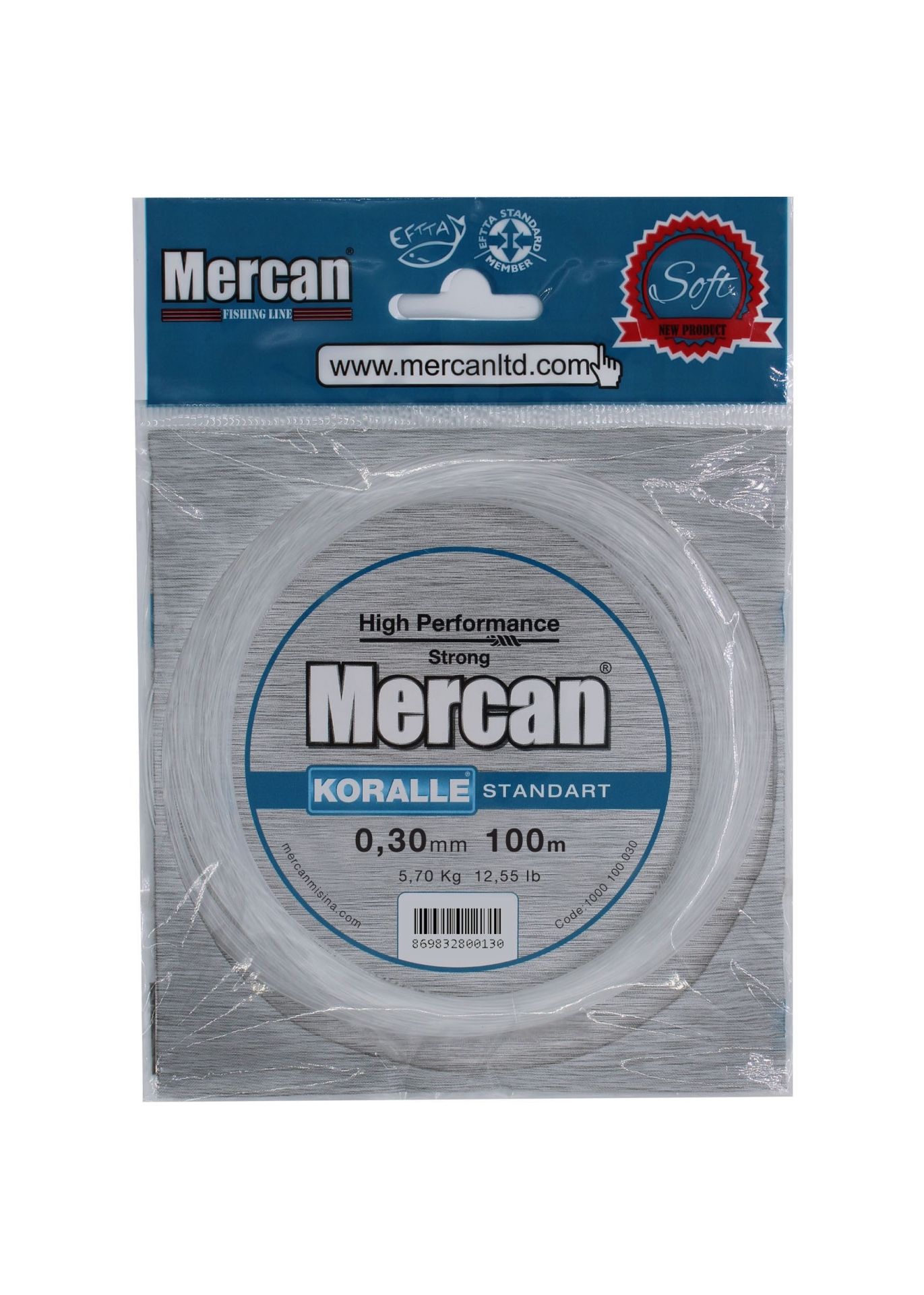 Mercan Standart 4x25 m.Bağlantılı 100 m Poşet Misina