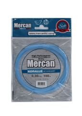 Mercan Standart 4x25 m.Bağlantılı 100 m Poşet Misina - Mavi