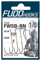 Fudo 6101 Worm SSB Black Nikel Uzun Pala Tırnaklı Olta İğnesi