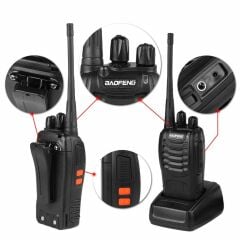 Maofeng BF-888S 16 Kanal Çift Yönlü PMR Telsiz (Lisans Gerekmez) - 2 Adet