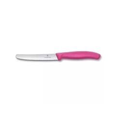 Victorinox Tırtıklı Domates ve Sofra Bıçağı 6.7836.L115 11cm - Pembe