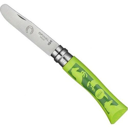 Opinel Inox No 7 At Desenli Gürgen Saplı Paslanmaz Çelik Çakı