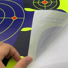 Yüksek Görünürlüklü Reaktif Atış Hedef Kağıdı 8'' - Kendinden Yapışkanlı 2' li Paket