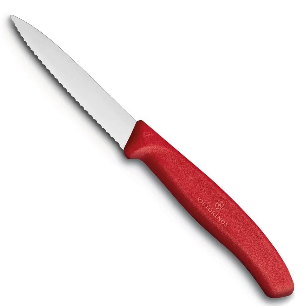 Victorinox 6.7631 8cm Kırmızı Tırtıklı Soyma Bıçağı
