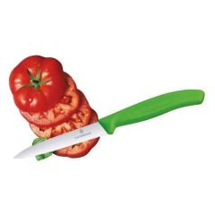 Victorinox 6.7736.L4 10cm Yeşil Tırtıklı Soyma Bıçağı