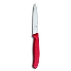 Victorinox 6.7731 10cm Kırmızı Tırtıklı Soyma Bıçağı