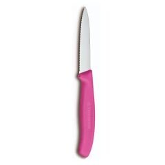 Victorinox 6.7636.L115 8cm Pembe Tırtıklı Soyma Bıçağı