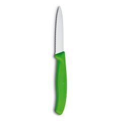 Victorinox 6.7636.L114 8cm Yeşil Tırtıklı Soyma Bıçağı