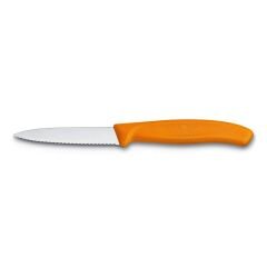 Victorinox 6.7636.L119 8cm Turuncu Tırtıklı Soyma Bıçağı