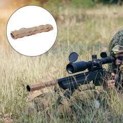 Namlu/Susturucu Giydirme Koruyucu Cordura Kılıfı 22cm - Siyah Kamuflaj
