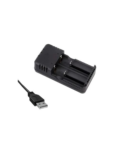 Hwd 2li Pil Şarj Cihazı 3.7V Li-Ion HD-8991B 18650-26650-10440- Entegre USB Kablolu