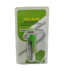Gold Silver 18650 Pil 4400MAH 3.7V 9.6WH Li-Ion Batarya Aşırı Şarj Koruma Devreli