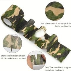 Çetin Av Kamuflaj Bant 5cm x 4.5 mt Su Geçirmez Bant