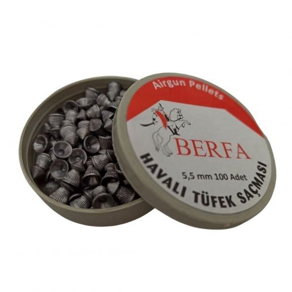 Berfa Sivri Uçlu Paraşüt Havalı Tüfek Mermisi 5.5mm/100 Adet