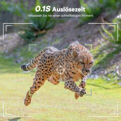DEATTI Trail Fotokapan, 48 MP Fotoğraf ve 4K Video, 30m Gece Görüşlü, Su Geçirmez, Ultra Geniş Açılı Av Kamerası