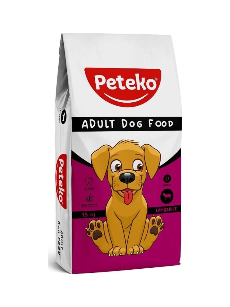 Peteko Kuzu Etli Yetişkin Köpek Maması 15 kg
