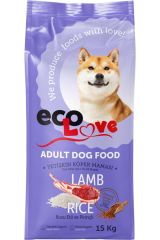 Eco Love Yetişkin Kuzu Etkli Pirinçli Köpek Maması