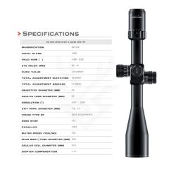 Swampdeer HD PRO Zero Stop 6-24X50 SFIR FFP-A Tüfek Dürbünü
