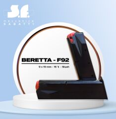Sabatti Beretta F-92 Tabanca Şarjörü 16+1 / Made İn İtaly